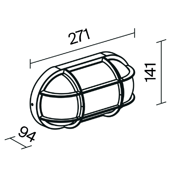 Уличный настенный светильник Candle O449WL-01GF1