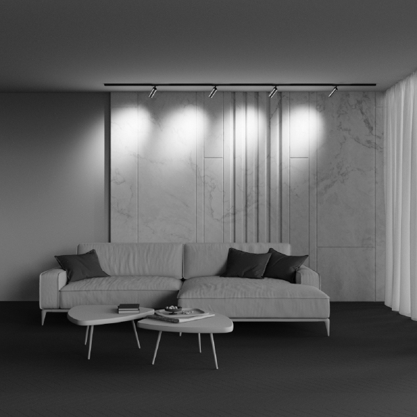 Трековый светильник Focus LED Unity TR021-1-12W4K-W-BBS