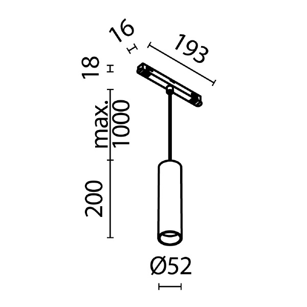 Трековый светильник Focus LED Exility TR041-4-12W3K-M-DS-BBS