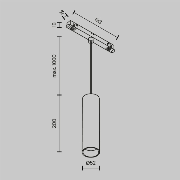 Трековый светильник Focus LED Exility TR041-4-12W3K-M-DS-BBS
