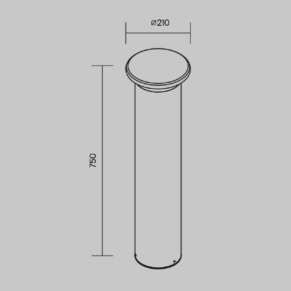Уличный наземный светильник Grip O460FL-L10GF3K1