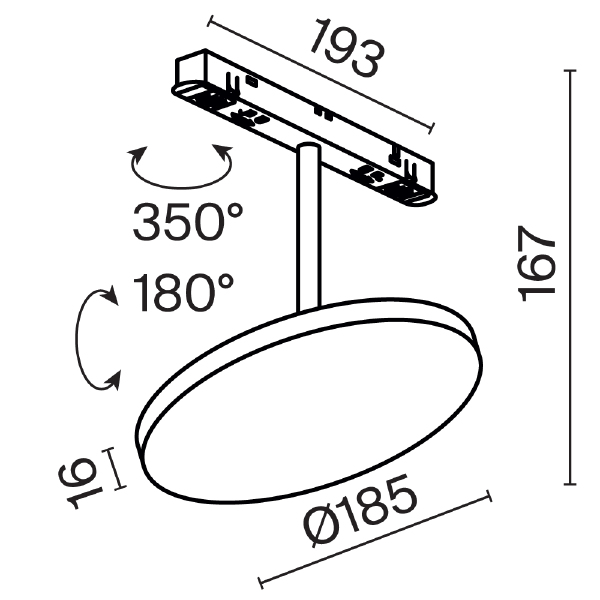 Трековый светильник Plato Exility TR131-2-15W3K-B