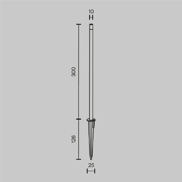 Грунтовый светильник Spear O441FL-L1GF3K
