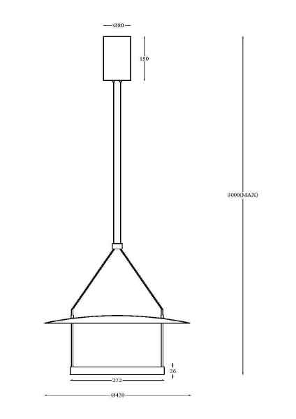 Светильник подвесной Ambience MOD280PL-L23B3K