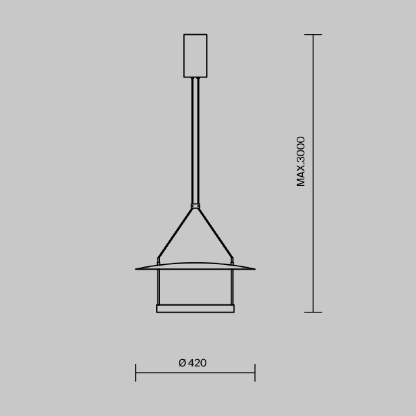 Светильник подвесной Ambience MOD280PL-L23B3K