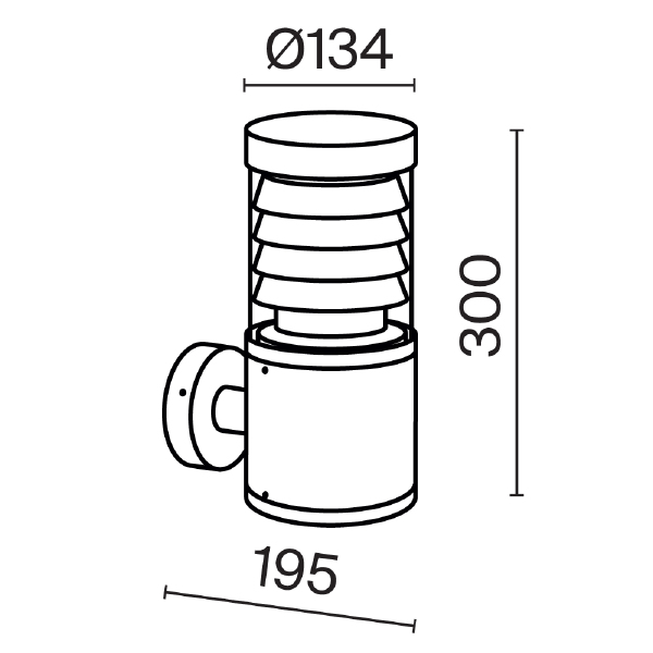 Уличный настенный светильник Spir O439WL-L12GF3K