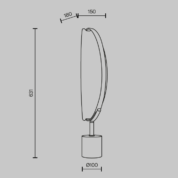 Настольная лампа Breeze MOD281TL-L15BS3K