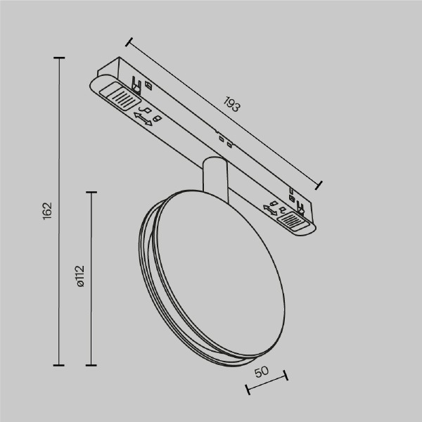 Трековый светильник Outline Exility TR090-2-6W4K-B