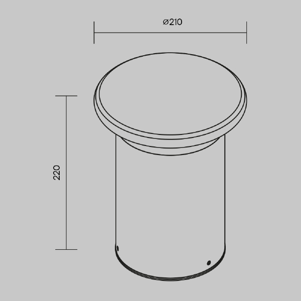 Уличный наземный светильник Grip O460FL-L10GF3K