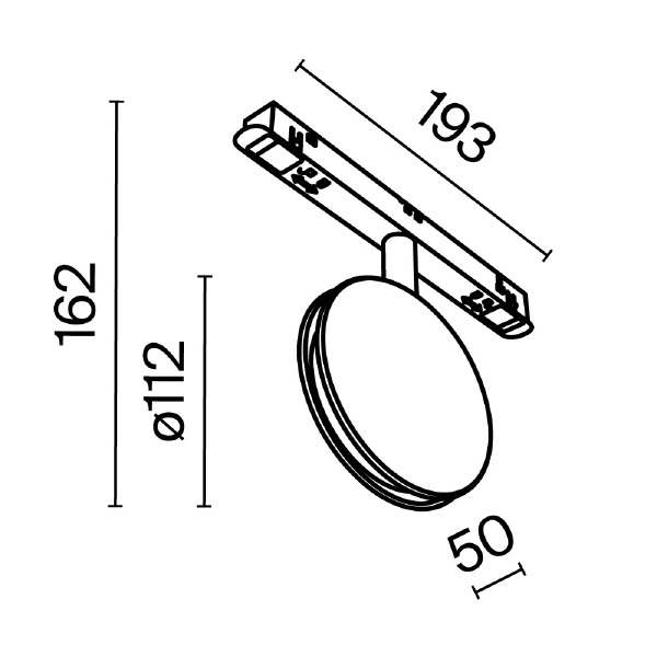 Трековый светильник Outline Exility TR090-4-6W-DS-B