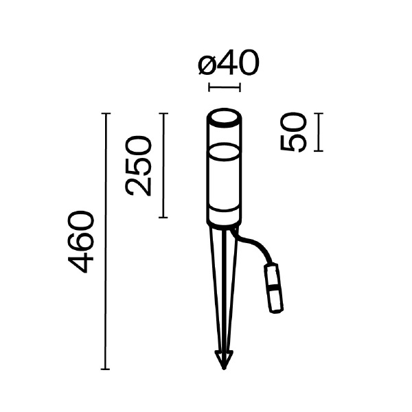 Грунтовый светильник Glide O437FL-01GF1