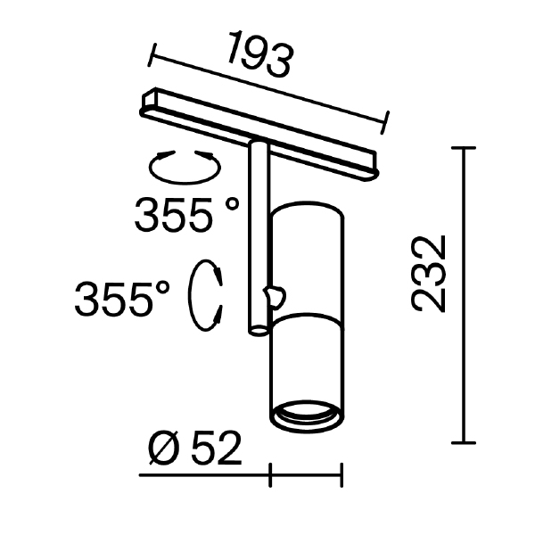 Трековый светильник Elti Exility TR005-4-12W-DS-B