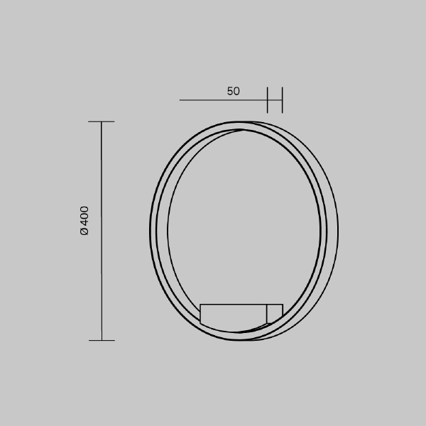 Настенный светильник Rim MOD058WL-L25WK