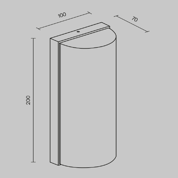 Уличный настенный светильник Badd O454WL-L10GF3K1