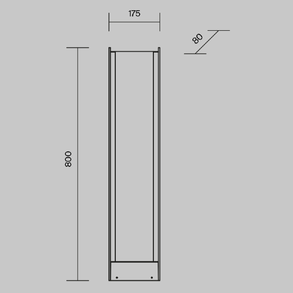 Уличный наземный светильник Reso O445FL-L20GF3K1