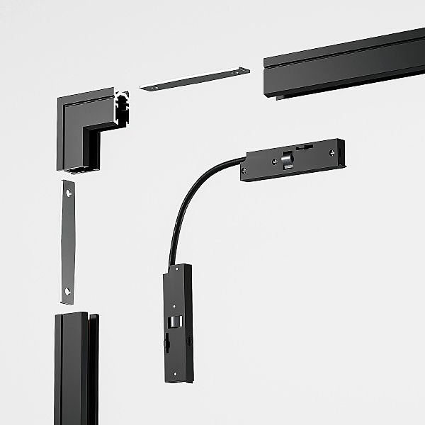 Коннекторы Mini Magnetic Mini Magnetic Коннектор угловой внутренний для накладного шинопровода (черный) 85180/00