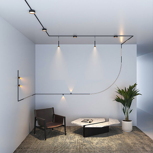 Коннекторы Mini Magnetic Mini Magnetic Коннектор угловой внутренний для накладного шинопровода (черный) 85180/00