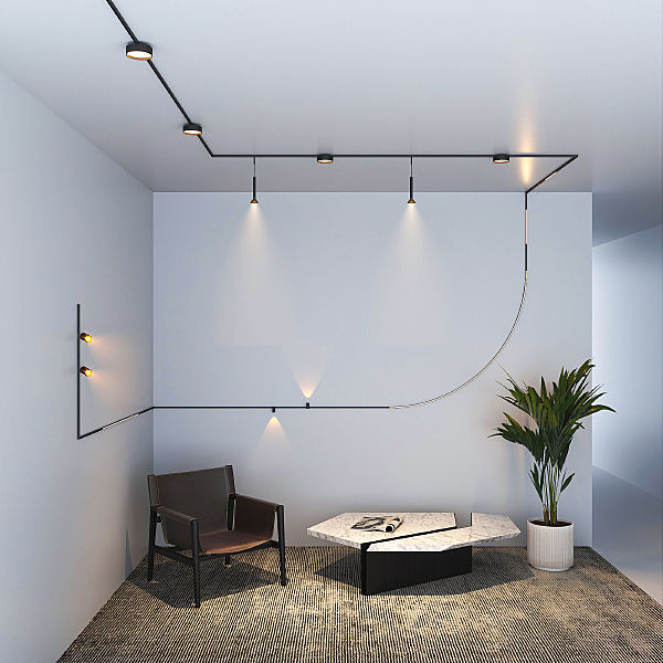 Шинопровод Mini Magnetic Mini Magnetic Шинопровод накладной (черный) (2м) 85171/00