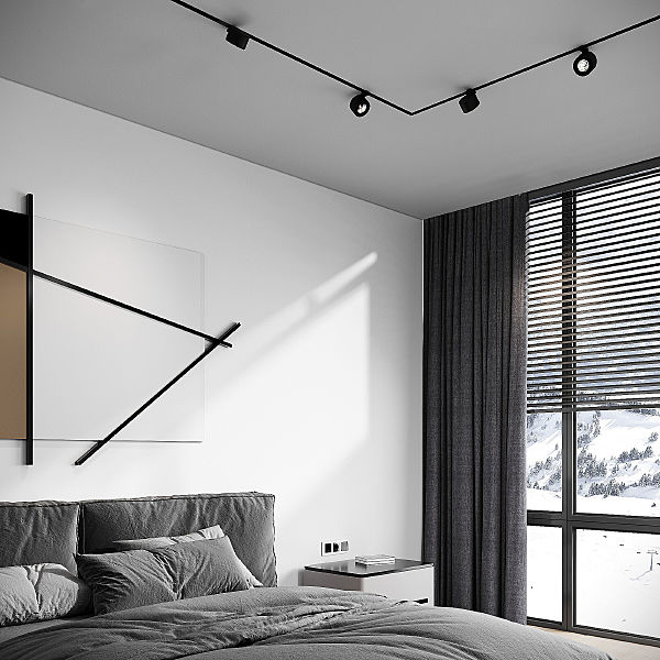 Трековый светильник Slim Magnetic Slim Magnetic Трековый светильник 10W 4000K Stens (чёрный) 85198/01