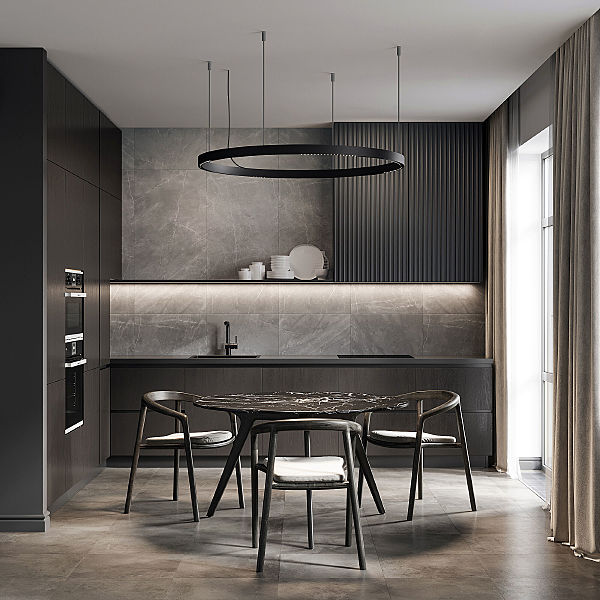 Трековый светильник Slim Magnetic Slim Magnetic Трековый светильник 12W 4200K Intenso (чёрный) (?1200мм) 85186/01