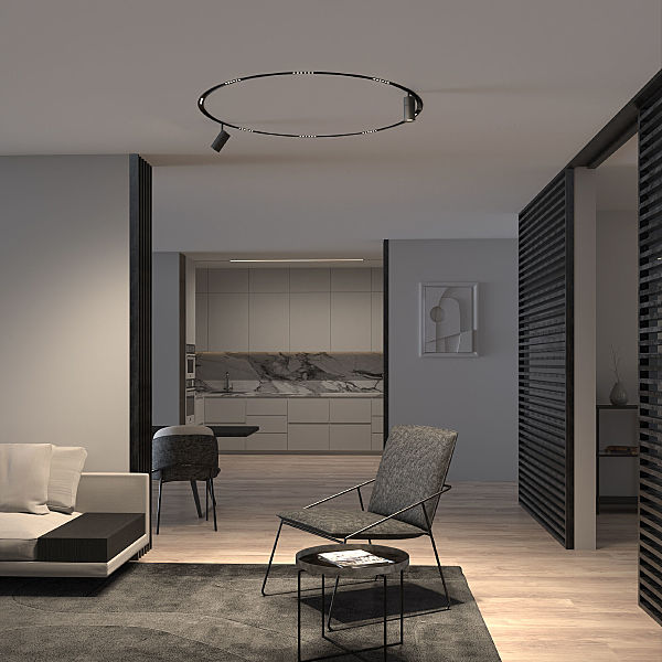 Трековый светильник Slim Magnetic Slim Magnetic Трековый светильник 20W 4200K Comfi (чёрный) (?1200мм) 85190/01