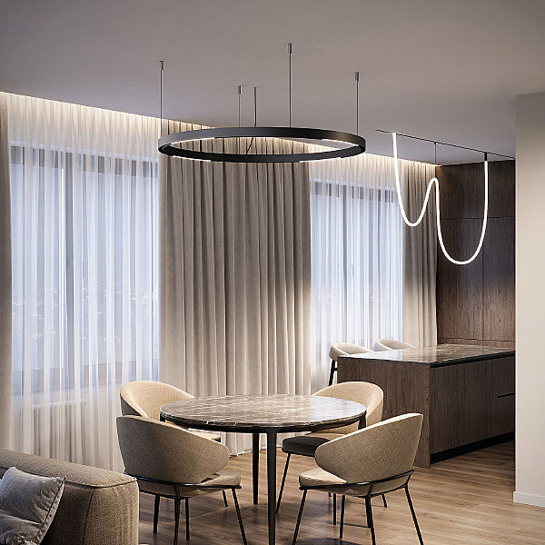 Трековый светильник Slim Magnetic Slim Magnetic Трековый светильник 8W 4200K Planar (чёрный) (?800мм) 85179/01