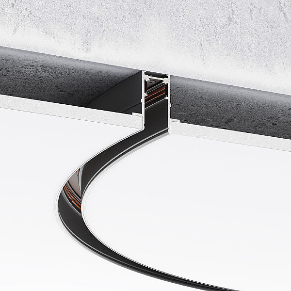 Шинопровод Slim Magnetic Slim Magnetic Шинопровод встраиваемый (черный) (? 1200мм) 85159/00