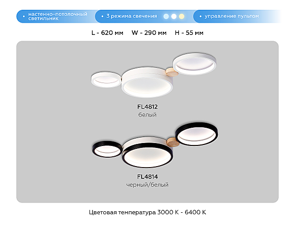 Потолочная люстра LineTech FL4812
