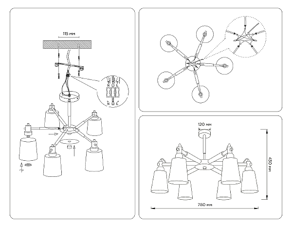 Потолочная люстра Loft TR82211