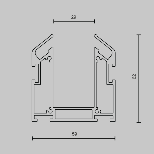 Профиль Accessories for tracks Exility TRA034MP-212S