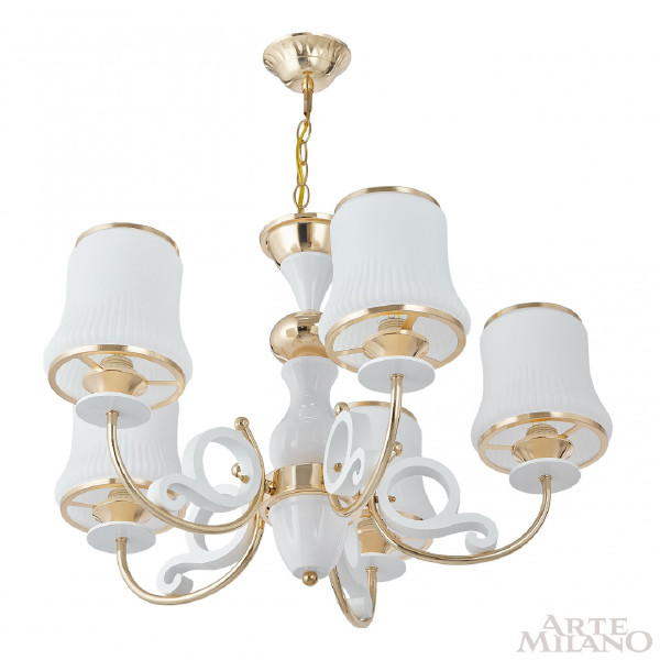 Подвесная люстра Florentia-1097 301097/5 Wh/Gd