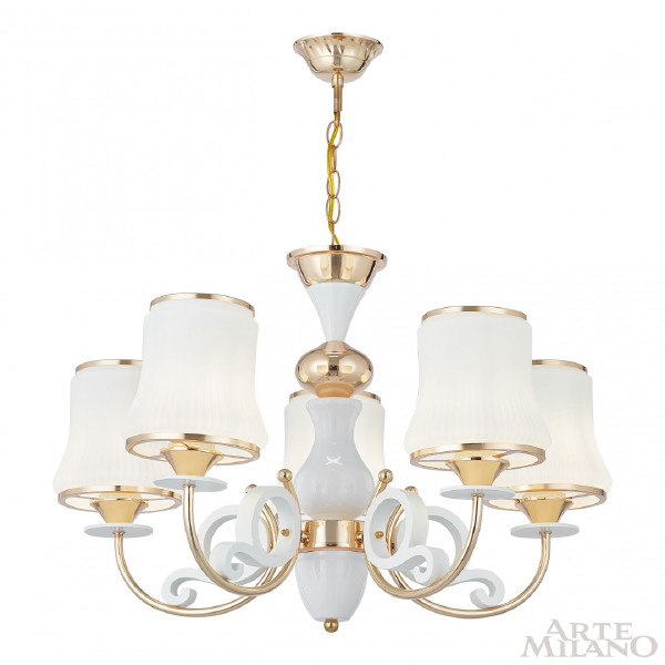 Подвесная люстра Florentia-1097 301097/5 Wh/Gd