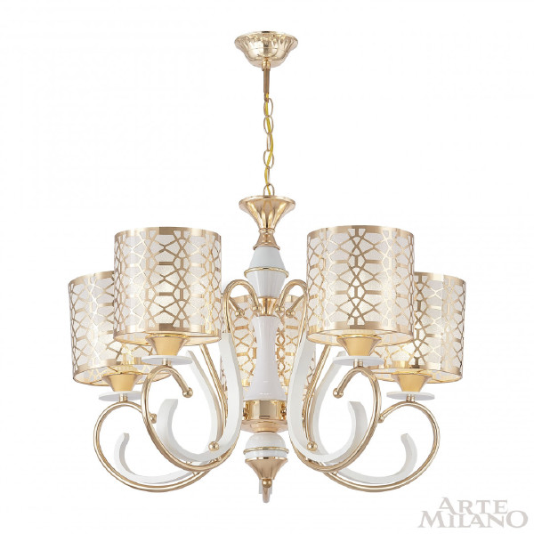 Подвесная люстра Florentia-1237 301237/5 Wh/Gd