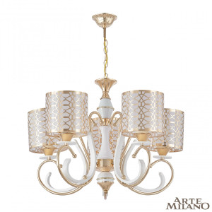 Подвесная люстра Florentia-1237 301237/5 Wh/Gd