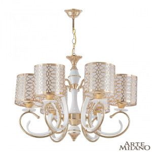 Подвесная люстра Florentia-1237 301237/6 Wh/Gd