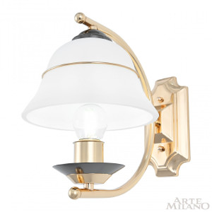 Настенное бра Florentia-1240 301240/1W Bk/Gd