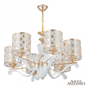 Подвесная люстра Florentia-3097 303097/6 Wh/Gd