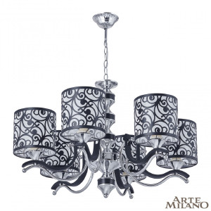 Подвесная люстра Florentia-4957 304957/6 Bk/Ni