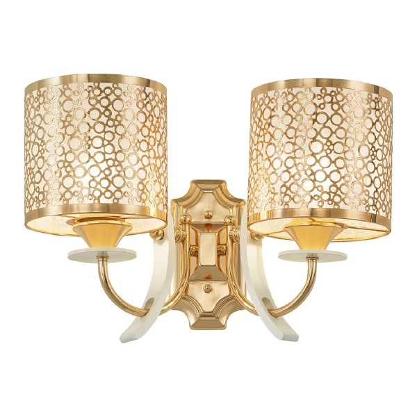 Настенное бра Florentia-6067 306067/2W Wh/Gd
