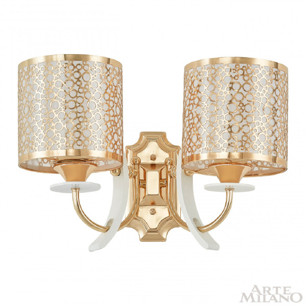 Настенное бра Florentia-6067 306067/2W Wh/Gd