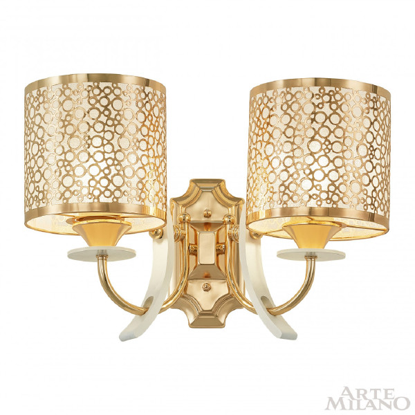 Настенное бра Florentia-6067 306067/2W Wh/Gd