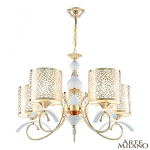 Подвесная люстра Florentia-9787 309787/5 Wh/Gd