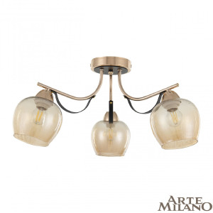 Потолочная люстра AMALFI 322306/3 FG+BK