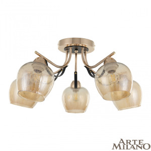 Потолочная люстра AMALFI 322306/5 FG+BK