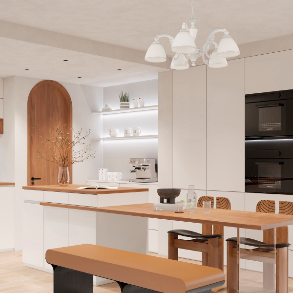 Подвесная люстра Am341837 341837/5 WT+SL