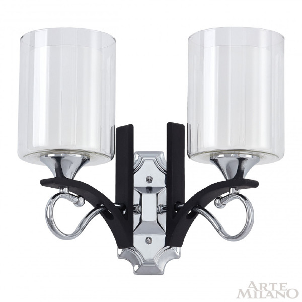 Настенное бра Florentia-9167 309167/2W Bk/Ni