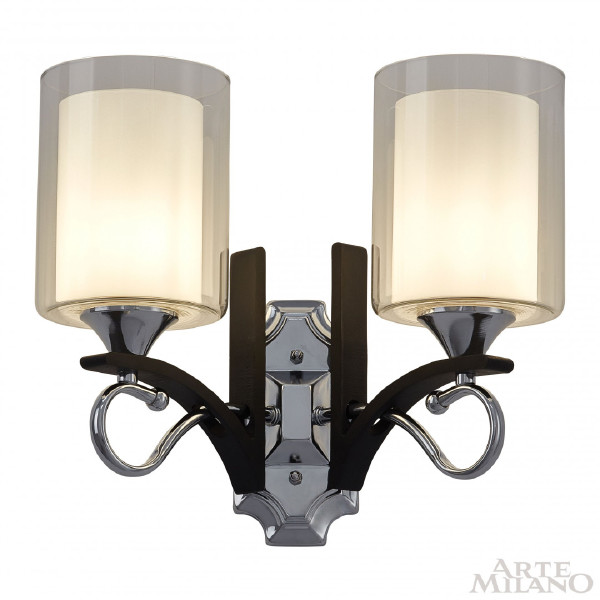 Настенное бра Florentia-9167 309167/2W Bk/Ni