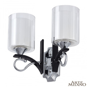 Настенное бра Florentia-9167 309167/2W Bk/Ni