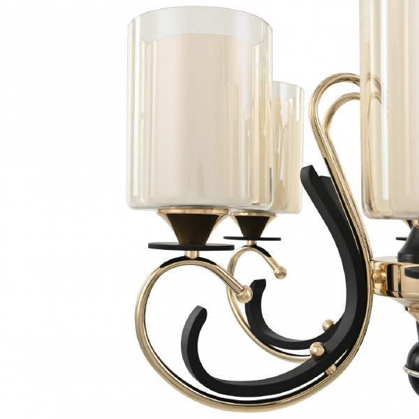 Подвесная люстра Florentia-2237 302237/6 Bk/Gd