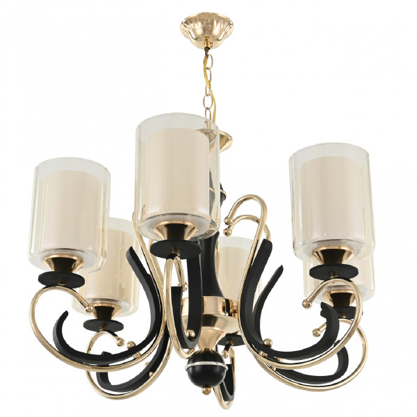 Подвесная люстра Florentia-2237 302237/6 Bk/Gd